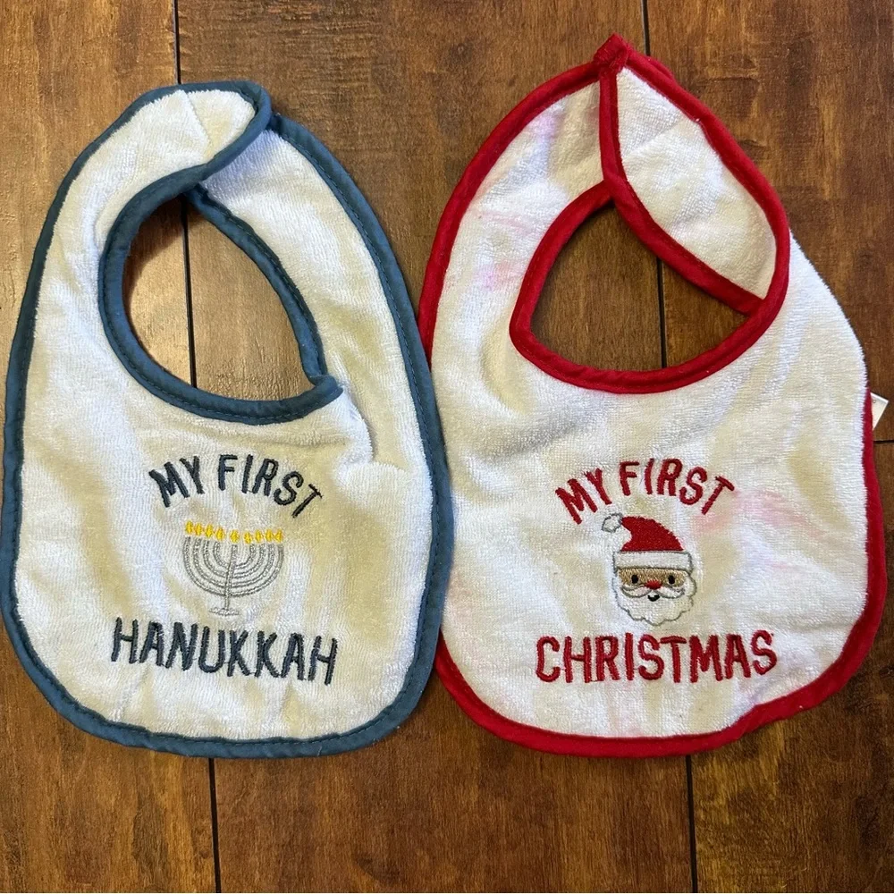 Set of 11 Holiday Baby Bibs
